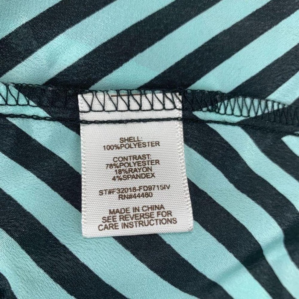Love, Fire Strapless Chevron Maxi Dress Knit Bust Georgette Skirt Unlined L - Picture 6 of 7